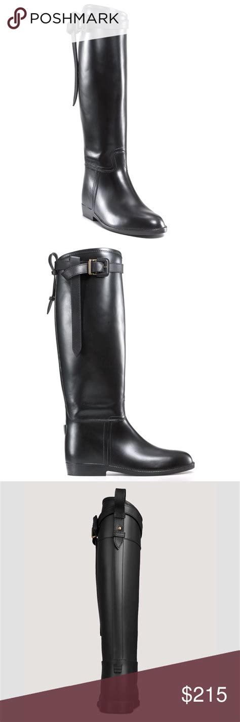 burberry boots on kijiji|Burberry flat riding rain boots.